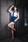 [Cosplay] 轩萧学姐 女警官 黑丝+肉丝 [170P-2.37GB]