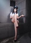 [Cosplay] 轩萧学姐 女警官 黑丝+肉丝 [170P-2.37GB]