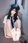 [Cosplay] 轩萧学姐 女警官 黑丝+肉丝 [170P-2.37GB]