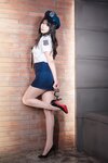 [Cosplay] 轩萧学姐 女警官 黑丝+肉丝 [170P-2.37GB]