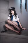 [Cosplay] 轩萧学姐 女警官 黑丝+肉丝 [170P-2.37GB]