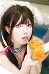 [Cosplay] 小和甜酒 浴缸 (恶魔+虎鲸+蓝色小狗) [80P-915MB]