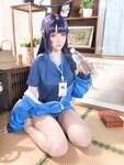 [Cosplay] 星之迟迟 2025年06月计划E 蔚蓝档案 早濑优香体操服 [69P1V-1.24GB]