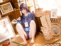 [Cosplay] 星之迟迟 2025年06月计划E 蔚蓝档案 早濑优香体操服 [69P1V-1.24GB]