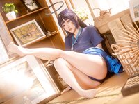 [Cosplay] 星之迟迟 2025年06月计划E 蔚蓝档案 早濑优香体操服 [69P1V-1.24GB]