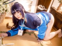 [Cosplay] 星之迟迟 2025年06月计划E 蔚蓝档案 早濑优香体操服 [69P1V-1.24GB]