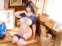 [Cosplay] 星之迟迟 2025年06月计划E 蔚蓝档案 早濑优香体操服 [69P1V-1.24GB]