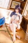 [Cosplay] 星之迟迟 2025年06月计划E 蔚蓝档案 早濑优香体操服 [69P1V-1.24GB]