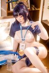 [Cosplay] 星之迟迟 2025年06月计划E 蔚蓝档案 早濑优香体操服 [69P1V-1.24GB]