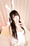 [Cosplay] 神楽坂真冬 白丝兔绒 [75P2V-487MB]