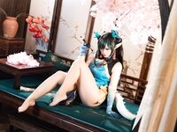 [Cosplay] 小和甜酒 &橙风千雅 年夕旗袍双人御守 [189P-792MB]