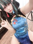 [Cosplay] 小和甜酒 &橙风千雅 年夕旗袍双人御守 [189P-792MB]