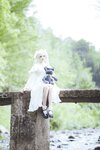 [Cosplay] Gua Xi Jiang 瓜希酱 - rabbit ears white dress 穹妹兔耳白裙