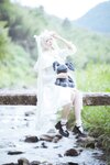 [Cosplay] Gua Xi Jiang 瓜希酱 - rabbit ears white dress 穹妹兔耳白裙