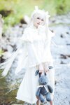 [Cosplay] Gua Xi Jiang 瓜希酱 - rabbit ears white dress 穹妹兔耳白裙