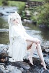 [Cosplay] Gua Xi Jiang 瓜希酱 - rabbit ears white dress 穹妹兔耳白裙