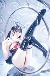 [Cosplay] 霜月shimo 2025年09月订阅 賽博黑天使 Cyber Black Angel [20P3V-97MB]