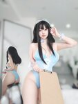 [Cosplay] 女主K 蓝色泳装女仆 [94P-362MB]