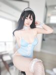 [Cosplay] 女主K 蓝色泳装女仆 [94P-362MB]