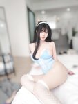 [Cosplay] 女主K 蓝色泳装女仆 [94P-362MB]