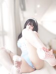 [Cosplay] 女主K 蓝色泳装女仆 [94P-362MB]