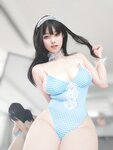 [Cosplay] 女主K 蓝色泳装女仆 [94P-362MB]
