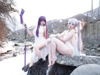 [Cosplay] 小和甜酒 &橙风千雅 菲伦 芙莉莲 [88P-569MB]