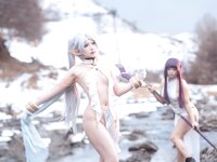 [Cosplay] 小和甜酒 &橙风千雅 菲伦 芙莉莲 [88P-569MB]
