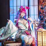 [Cosplay] KANEKO_咔喵 英雄联盟 灵魂莲华 阿狸 [17P1V-541MB]