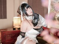 [Cosplay] KANEKO_咔喵 碧蓝航线 镇海 白旗袍 [30P2V-693MB]