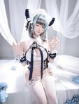 [Cosplay] 星之迟迟 2025年08月计划D-碧蓝航线-柴郡 [55P1V-723MB]