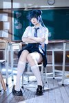[Cosplay] 屿鱼 蔚蓝档案 妃咲 JK [61P-797MB]