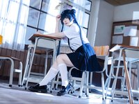 [Cosplay] 屿鱼 蔚蓝档案 妃咲 JK [61P-797MB]