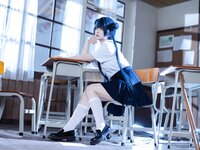 [Cosplay] 屿鱼 蔚蓝档案 妃咲 JK [61P-797MB]