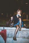 [Cosplay] 柒柒要乖哦 深夜公园JK [35P-311MB]