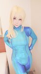 [Cosplay] Yui Okada 岡田ゆい - Zero Suit Leak Fantasy ピッタリゼロスーツでダダ漏れおな♡