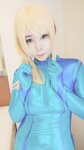 [Cosplay] Yui Okada 岡田ゆい - Zero Suit Leak Fantasy ピッタリゼロスーツでダダ漏れおな♡