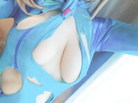 [Cosplay] Yui Okada 岡田ゆい - Zero Suit Leak Fantasy ピッタリゼロスーツでダダ漏れおな♡