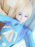 [Cosplay] Yui Okada 岡田ゆい - Zero Suit Leak Fantasy ピッタリゼロスーツでダダ漏れおな♡