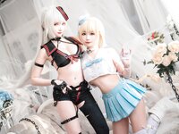 [Cosplay] Momoko葵葵 &瓜希酱 FATE 黑白贞德 [60P-817MB]