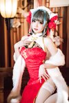 [Cosplay] 焖焖碳 柴郡旗袍 [29P-508MB]
