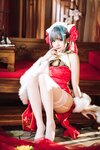 [Cosplay] 焖焖碳 柴郡旗袍 [29P-508MB]