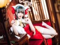[Cosplay] 焖焖碳 柴郡旗袍 [29P-508MB]
