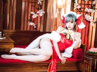 [Cosplay] 焖焖碳 柴郡旗袍 [29P-508MB]