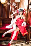 [Cosplay] 焖焖碳 柴郡旗袍 [29P-508MB]