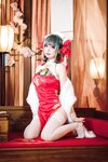 [Cosplay] 焖焖碳 柴郡旗袍 [29P-508MB]