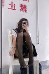 [Cosplay] 柒柒要乖哦 天台学姐 [80P1V-925MB]