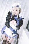 [Cosplay] 阿半今天很开心 FGO 黑枪呆女仆 [69P-756MB]