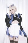 [Cosplay] 阿半今天很开心 FGO 黑枪呆女仆 [69P-756MB]