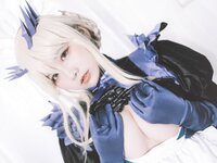 [Cosplay] 阿半今天很开心 FGO 黑枪呆女仆 [69P-756MB]